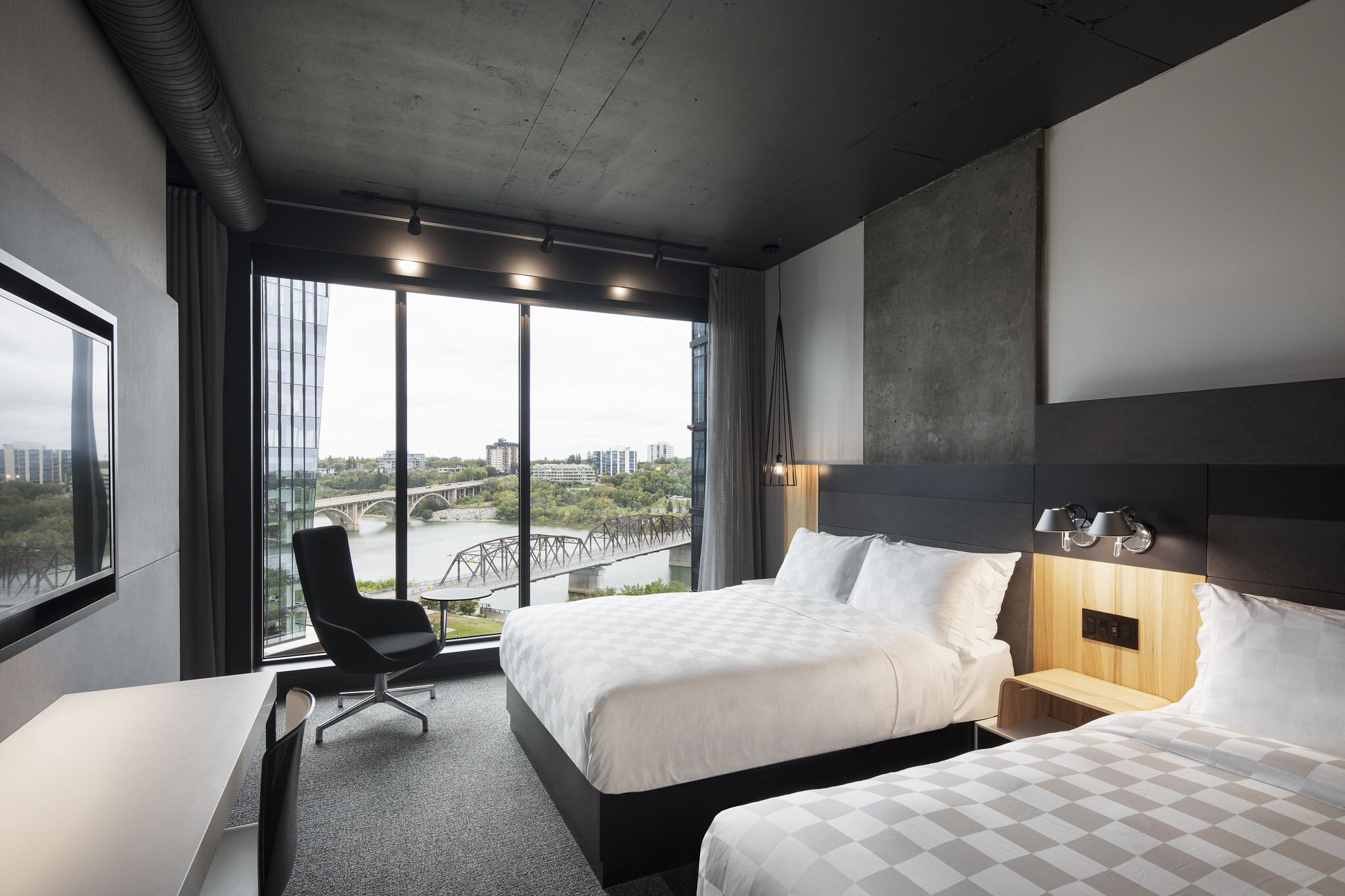 River view king bed room | Alt Hotel Saskatoon